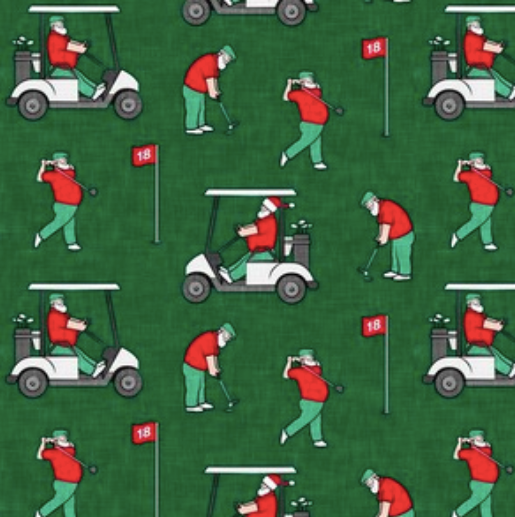 Golfing Santa