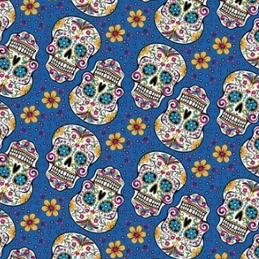 Sugar Skulls Blue