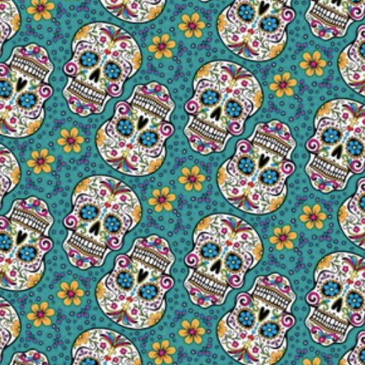 Sugar Skulls Teal