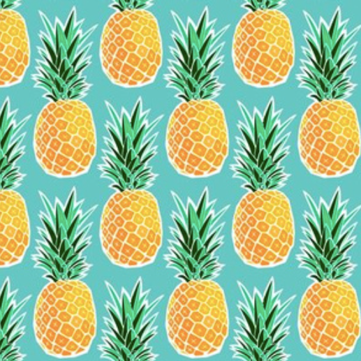 Teal Pineapples